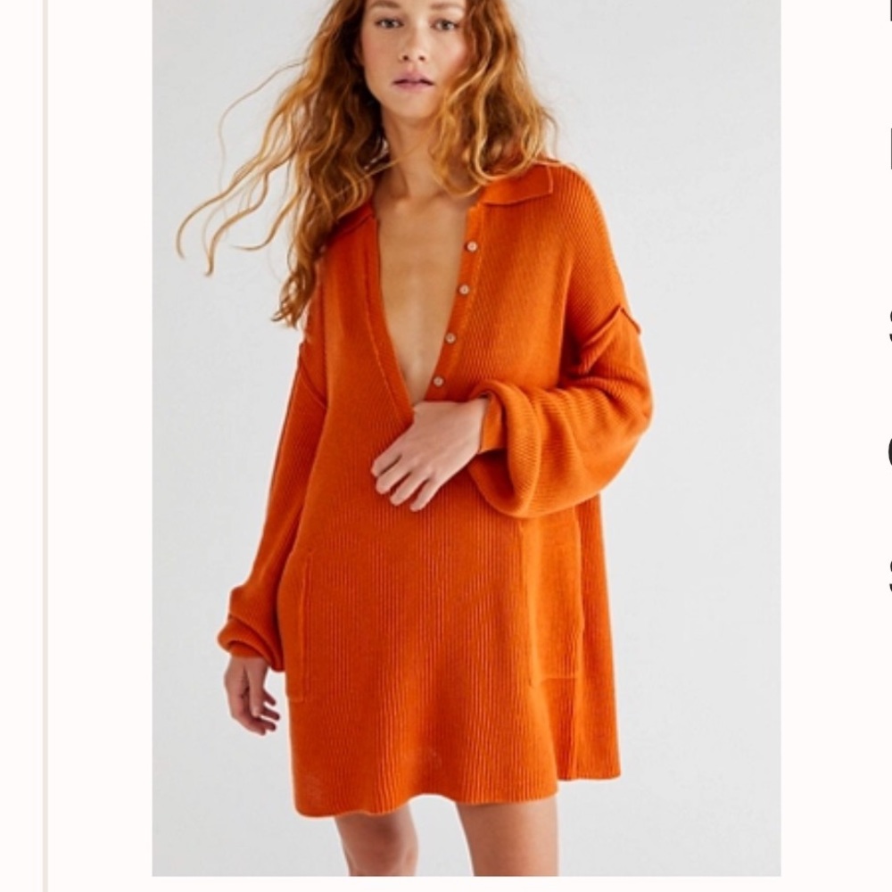Free People picnic sweater mini dress
